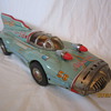 1950's Scarce/Rare Atom Jet #58 Yonezawa Japan Tin Litho Friction Furturistic Race Car