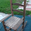 Tiny wooden doll rocker