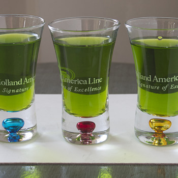 Holland America Lines Shot Glasses…. - Advertising