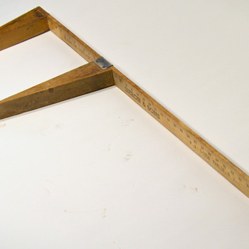 Antique Funeral Home Wooden Calipers: Measures Caskets - Advertising