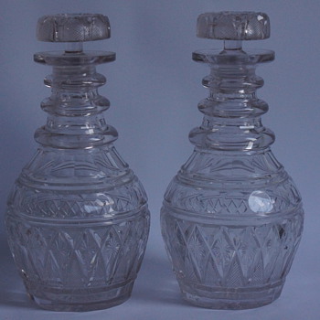 A Pair of 1930s Decanters