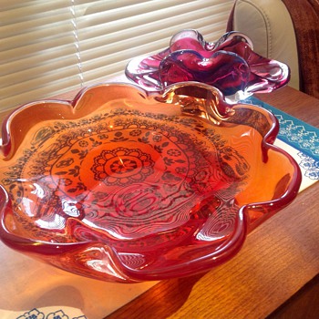Garage sale finds - Art Glass
