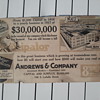 1916/1917 Cardboard Trolley Car Sign