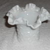 Milk Glass Daisy and Button Vase