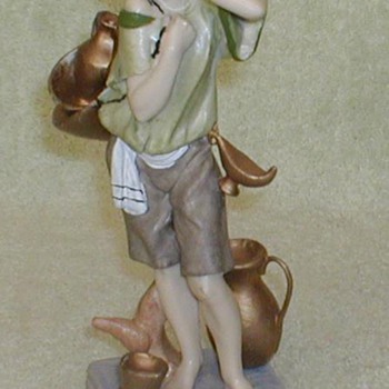 "Grecian Urns Boy" Figurine - Art Pottery