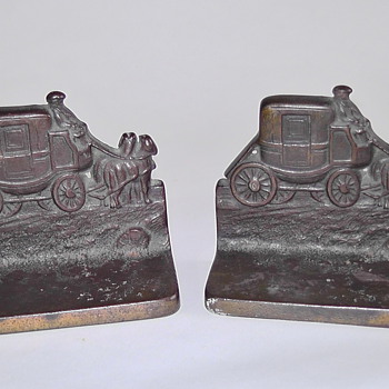 Bronze Bookends from England - Books