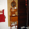 A True Antique...One Of A Kind...Governors Six-Foot Oak Shaving Stand..Patent January 15, 1904