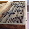 B & CO. TAP & DIE KIT WITH WOODEN BOX