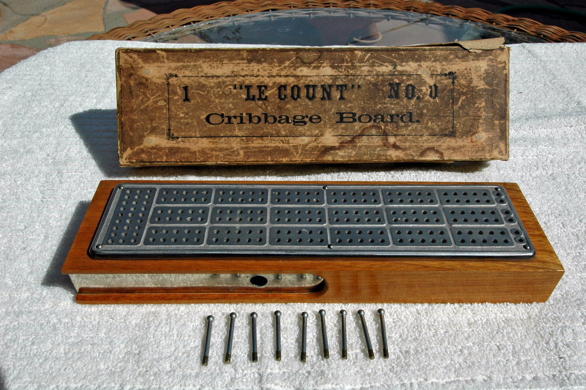 C W Le Count Cribbage Board Collectors Weekly