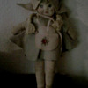 antique doll-felt with hand painted face