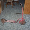 40's - 50's Children's Push/Kick Fat Fender Scooter