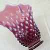 Fenton Hobnail Plum Handkerchief Vase