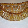 oval cut crystal bowl