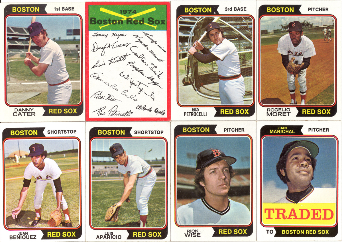 1974 Red Sox Baseball Cards Collectors Weekly