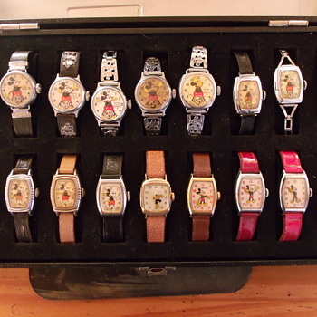 Goodie Box of Ingersoll Mickey Mouse Wrist Watches - Wristwatches