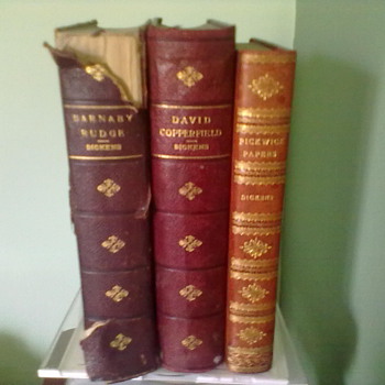 Charles Dickens 3 books from the 19th century. Details of the 3 books is in Description - Books