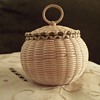 Fine Weave Basket made by Jeremy Frey, Passamaquoddy.