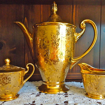 Stouffer All Gold Encrusted Coffee Server, c. 1940s