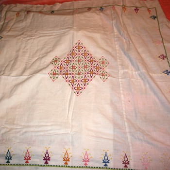 More embroidered and other treasured cloth things from the basket... - Rugs and Textiles