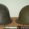 Swedish Model 1921 / 18 "high dome" & M21 / 16 "low dome"
