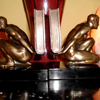 J. B. Hirsch "Servant of Knowledge" Bookends, 1930 - Art Deco