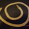 Gold Tone Reversable Necklace