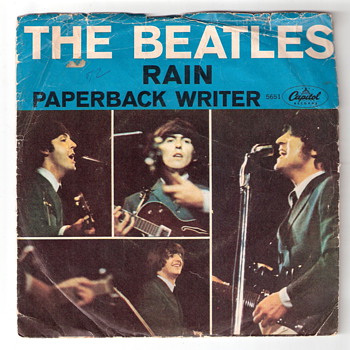 Beatles 45 - Paperback Writer/Rain - Fair Condition - Records