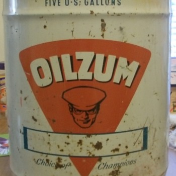 OILZUM 5GALLON CAN - Petroliana