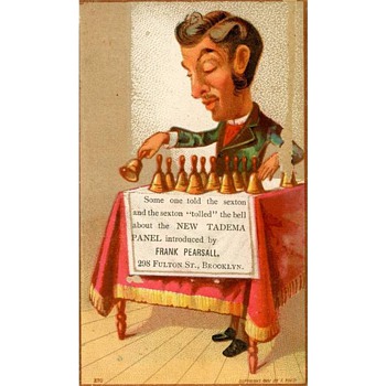 Three 1881 Trade Cards for Frank Pearsall, Brooklyn Photographer - Advertising