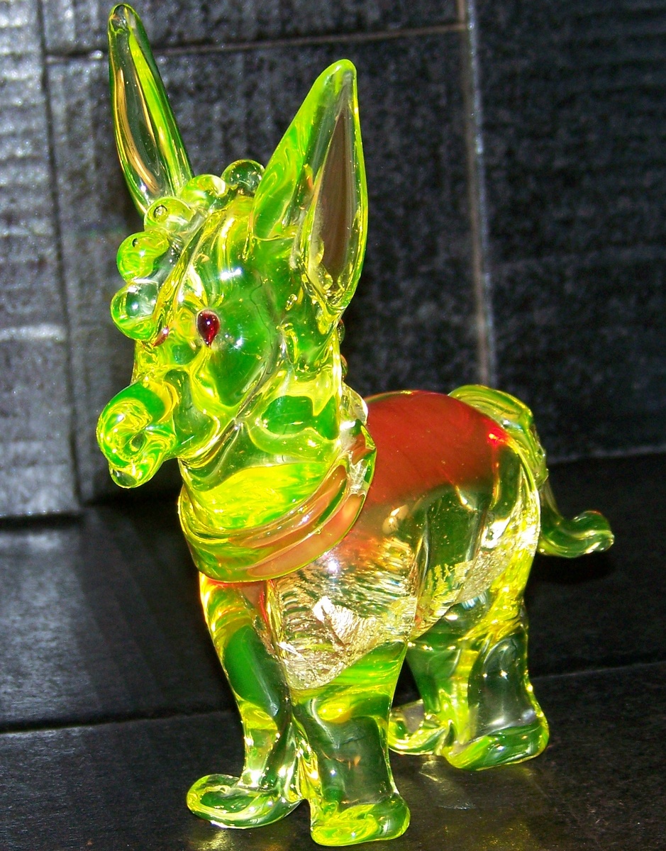 Murano ? Vaseline Glass Donkey Collectors Weekly