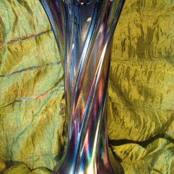 Iridescent Antique Nouveau Glass Vase