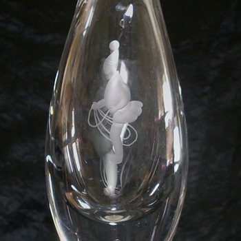 1955 Vicke Lindstrand vase - Art Glass