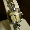 Antique womens watch 14k gold & diamond BULOVA 23 jewels