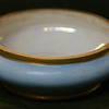 little blue bowl with gold