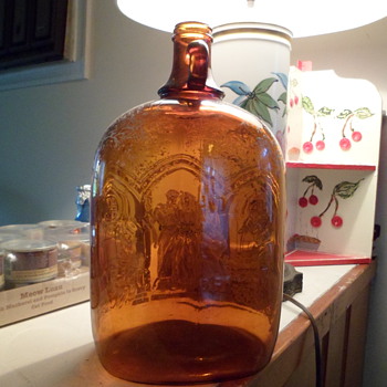 Painted Wine Bottle - Bottles
