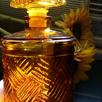 Amber Glass Jar - Glassware