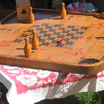 Gatsby Summer Afternoon - vintage Carrom tabletop game - Art Deco