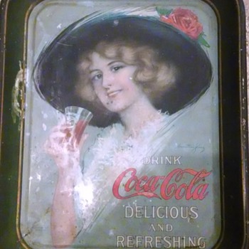 two old trays - Coca-Cola