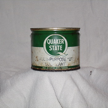 Quaker State Grease Can - Petroliana