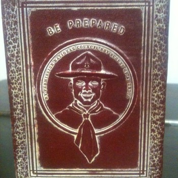Antique Savings Account Book / Bank for Boy Scouts - Outdoor Sports
