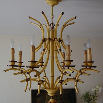 Colonial Bamboo light chandelier - Lamps