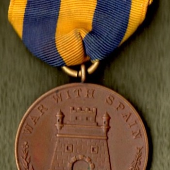 Spanish American War and Philippine Campaign Medals - Military and Wartime