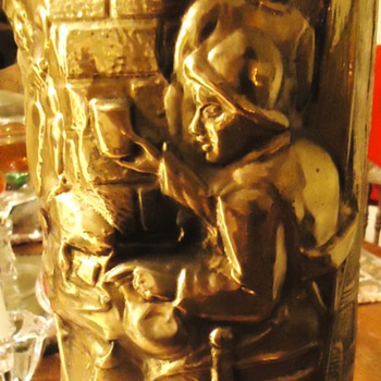 Umbrella Holder  brass Lombard England,  1940's