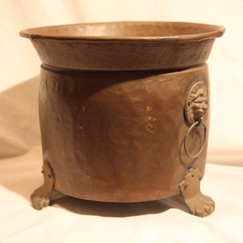 Antique Copper Pot & Bronze Hardware - Kitchen