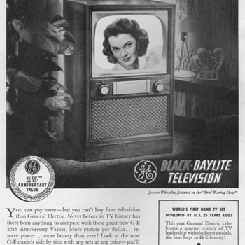 1952 - Gen. Elec. Model 20C105 Console TV Advertisements