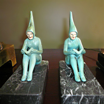Pixie Bookends - Art Deco