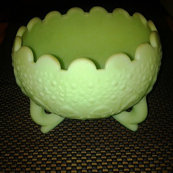 FENTON " Green candy dish?  - Kitchen