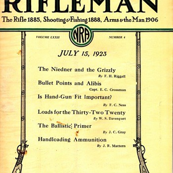 1923 The American Rifleman   1st Year Published
