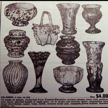 Butler Bro. imported glass ad - Art Glass