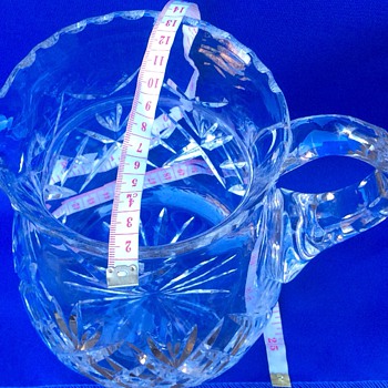 Cut glass pitcher - Glassware